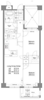 戸越銀座プレイスの間取り