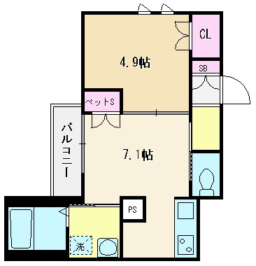 Ｌｅ　Ｃｉｅｌ（ルシエル）の間取り