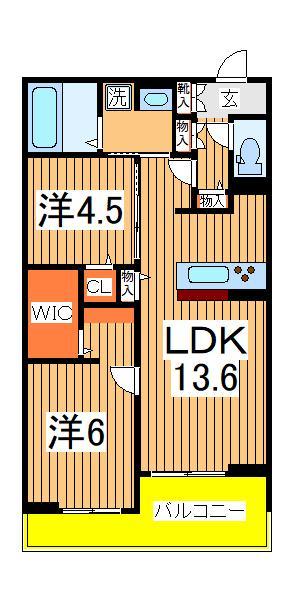 ラフォーレ弐番館の間取り