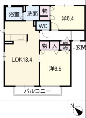 ＭａｓｔＴｏｗｎ松阪　Ｂ棟の間取り