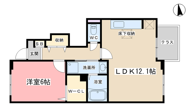 カーサスカイIの間取り