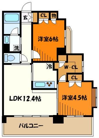 八王子市明神町のマンションの間取り