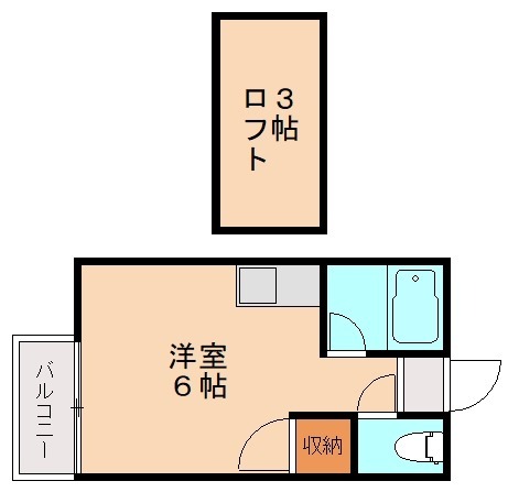 宗像市徳重のアパートの間取り