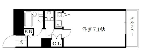 京都市中京区笹屋町のマンションの間取り