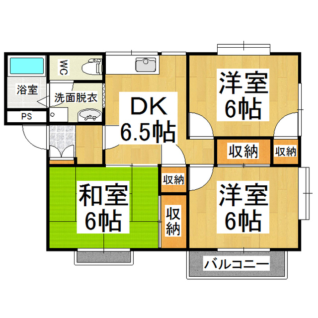 サンシャイン深沢　Ｂの間取り