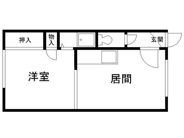 １２１ハイツＡの間取り