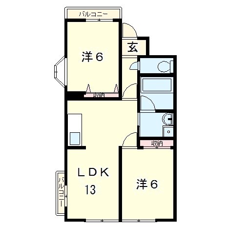 敷島第5マンションの間取り