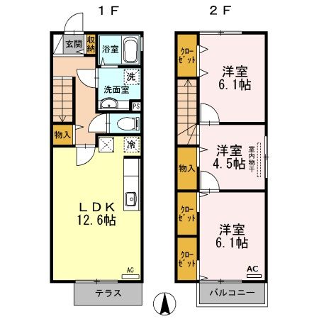 セジュールＮの間取り