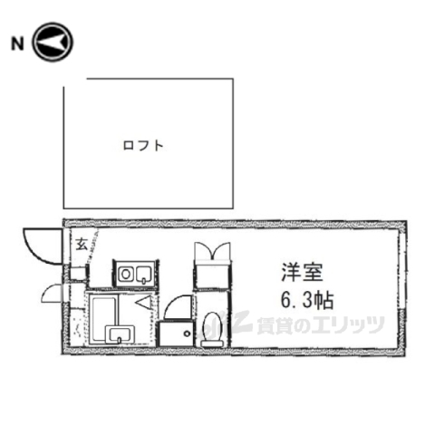 レオパレスＲ１６９ＳＡＫＵＲＡＩの間取り