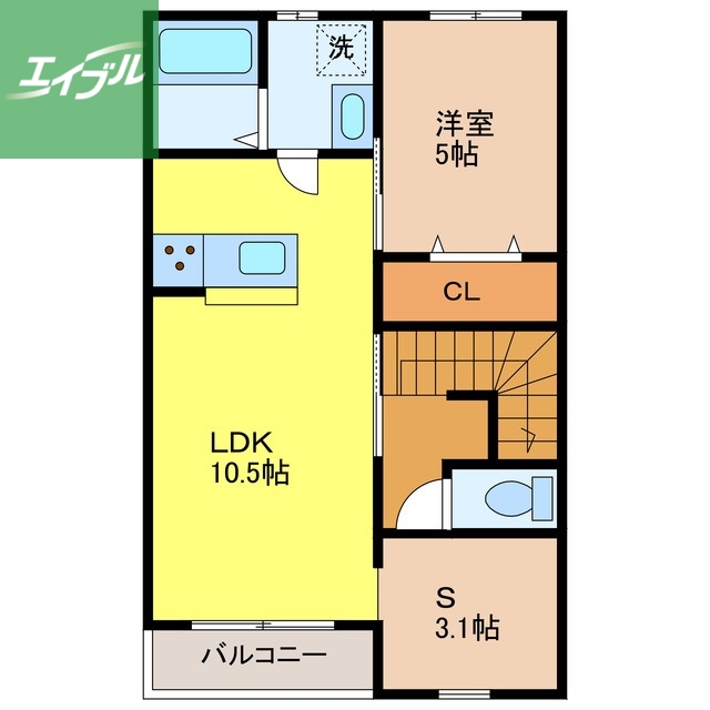 エスカレントみやきIIの間取り