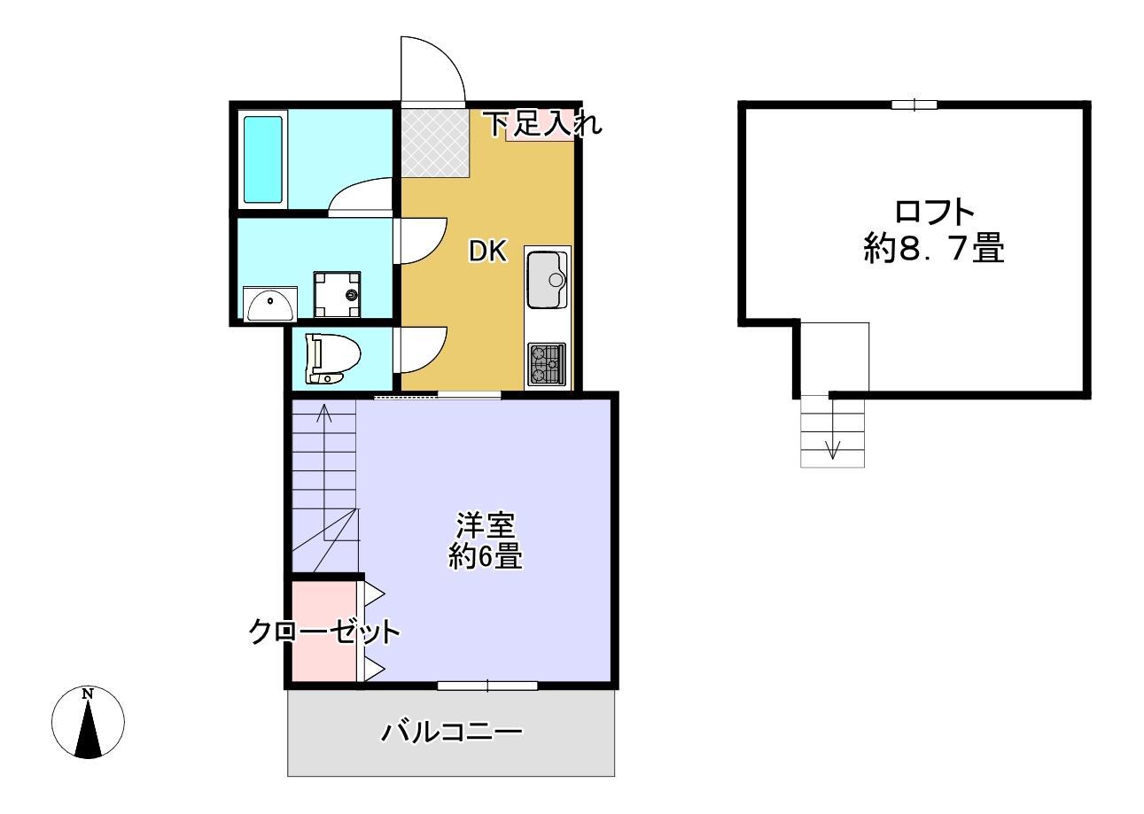 ブライトハウス三郷中央の間取り