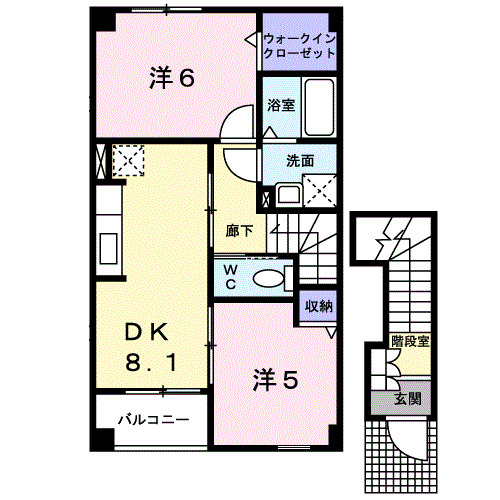 ラフレシールIの間取り