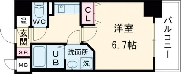 兵庫県神戸市中央区元町通３（マンション）の賃貸物件の間取り