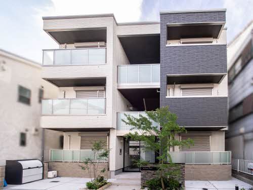 建物外観　積水ハウス施工の賃貸住宅「シャーメゾン」