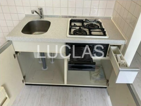 キッチン　2口コンロでお料理もはかどります♪