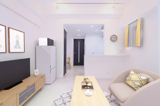 居室・リビング　※ＣＧイメージ画像です。家具や小物は付属しません。