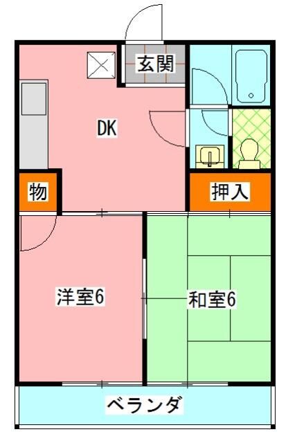 パールハイム市川の間取り写真