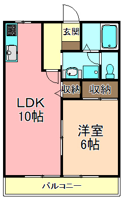 東武伊勢崎線 梅島駅 徒歩16分 2階建 築39年の間取り写真