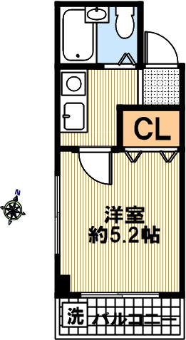 グランドハイツ福住の間取り写真