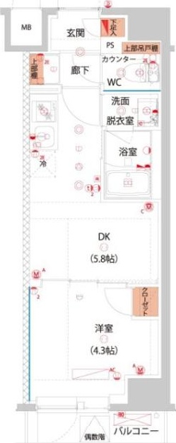 ハーモニーレジデンス東京サウス大塚の間取り写真