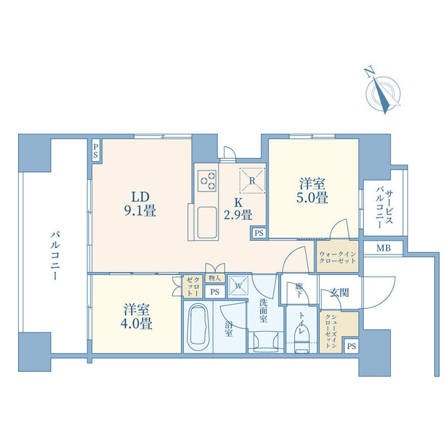 ルフォンリブレ浜松町キャナルマークスの間取り写真