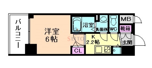 アスヴェル新大阪SOUTHの間取り写真