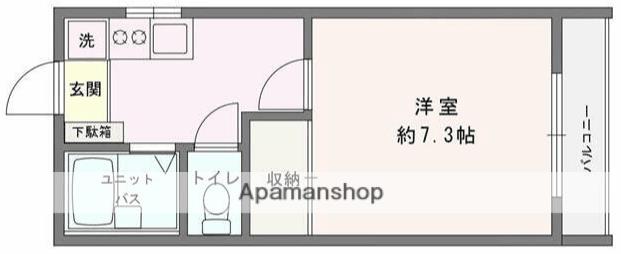 小田急小田原線 本厚木駅 バス乗車時間：16分 最寄りバス停で下車 徒歩1分 2階建 築35年の間取り写真