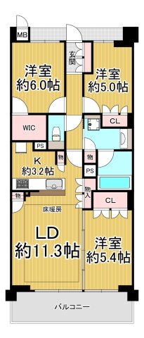 ジオ西宮北口ブライトサイトの間取り写真