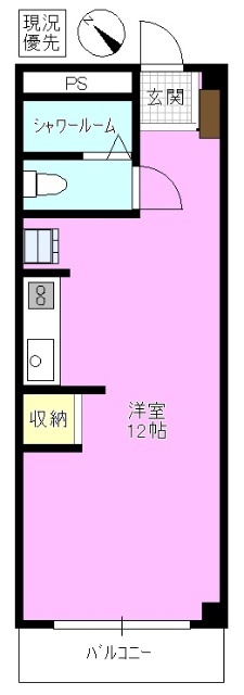 蟻ケ崎マンションの間取り写真
