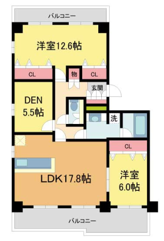 ブラゾーネ芦屋の間取り写真