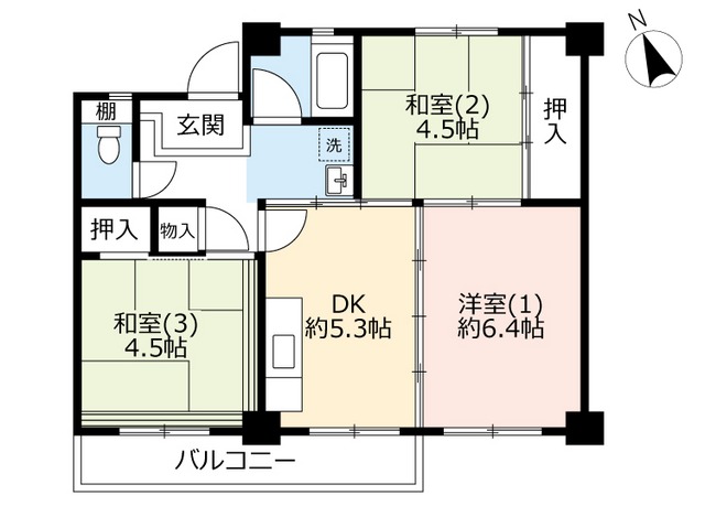 UR左近山の間取り写真