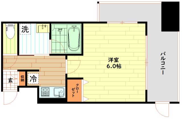 地下鉄谷町線 谷町六丁目駅 徒歩2分 15階建 築20年の間取り写真
