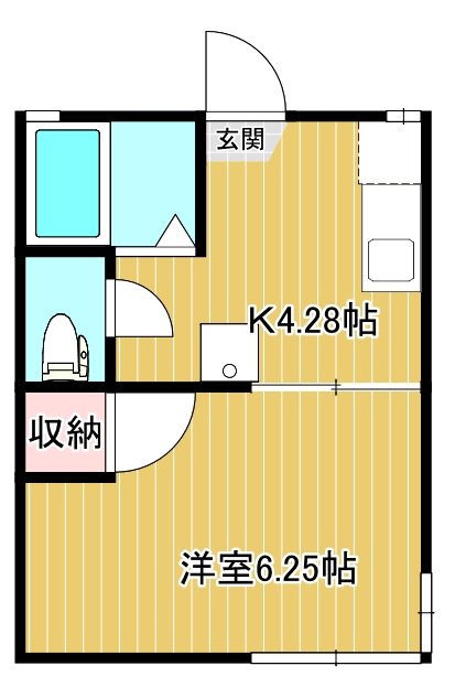 磐田市国府台のアパートの間取り