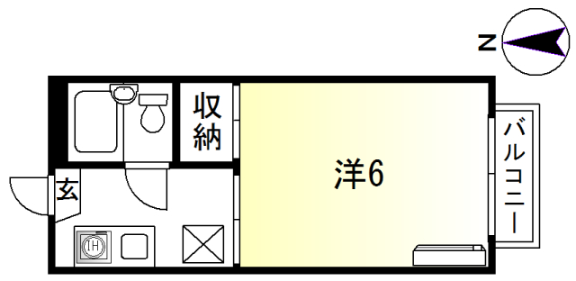 シティシャトレ西赤坂 BBの間取り