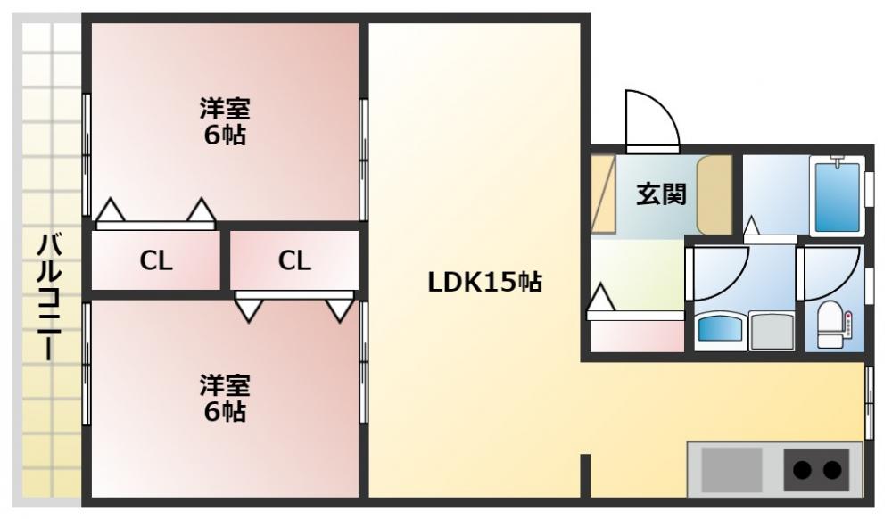 グリーンマンションの間取り