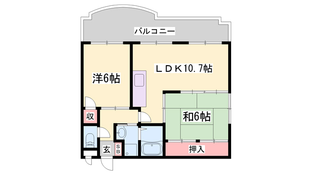 ロイヤルコーポ加古川の間取り