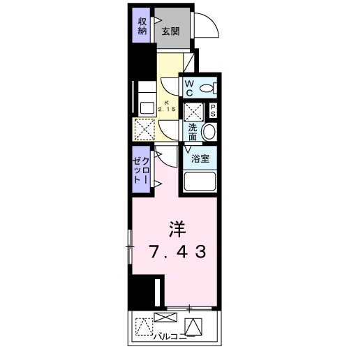 広島市西区南観音のマンションの間取り