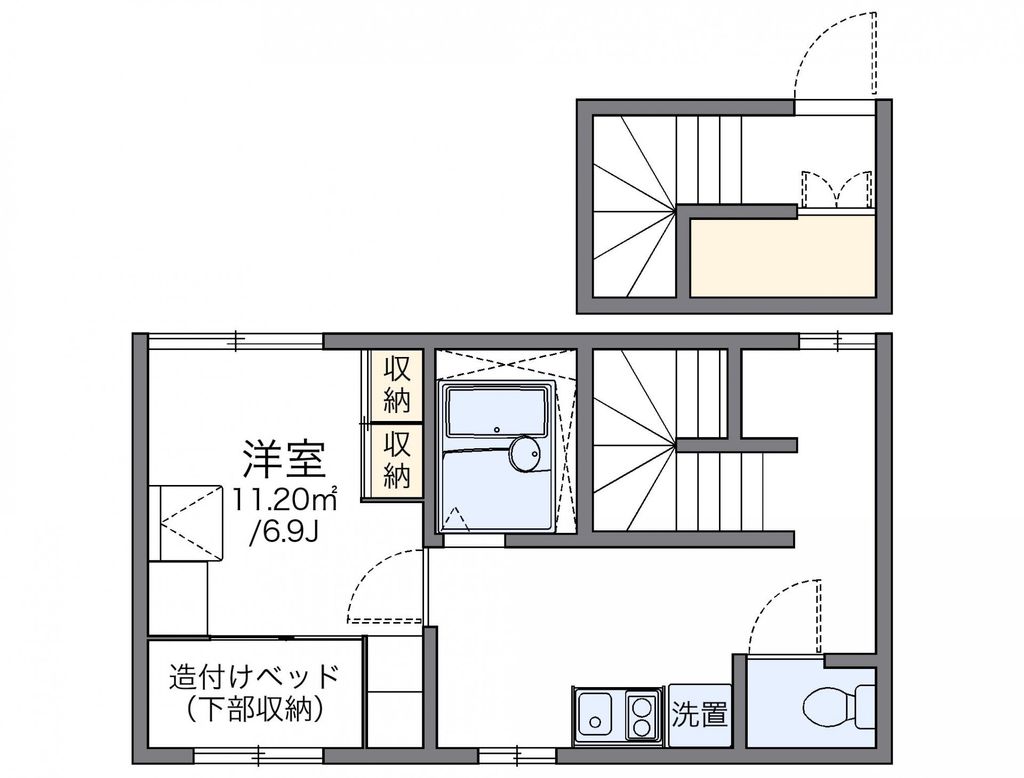 レオパレスカサベルテの間取り