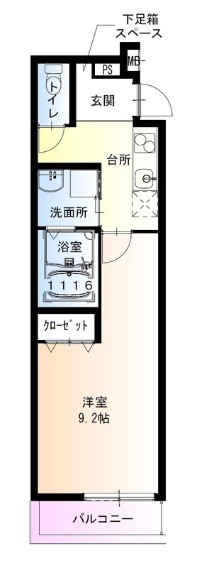 フジパレスＪＲ塚口駅東の間取り