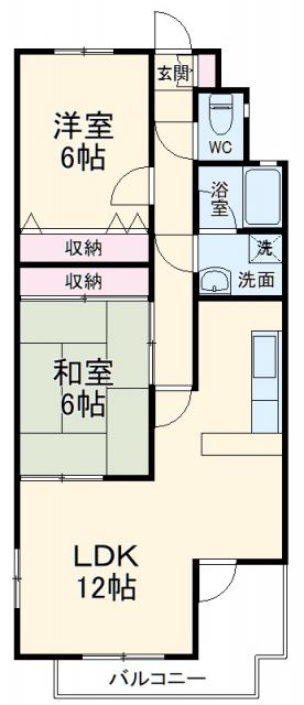 浜松市中央区曳馬のマンションの間取り