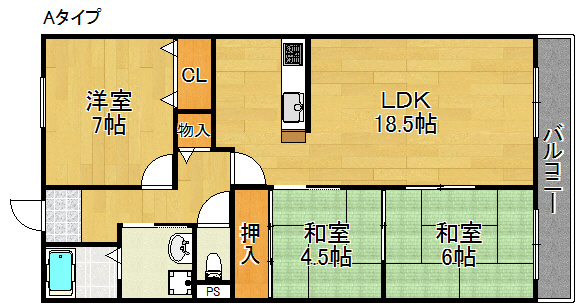 【イルシオン長滝の間取り】