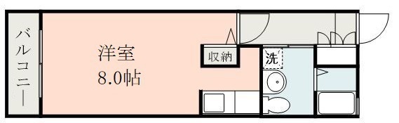 鹿児島市永吉のマンションの間取り