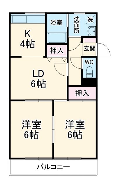 小牧山ハイツの間取り