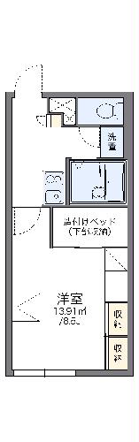 レオパレスツインズＡの間取り