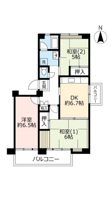 【ＵＲポートアイランドの間取り】