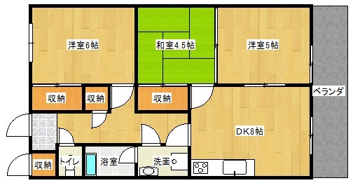 ファミール徳常の間取り