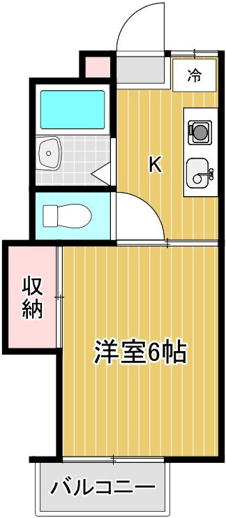 三鷹市上連雀のアパートの間取り