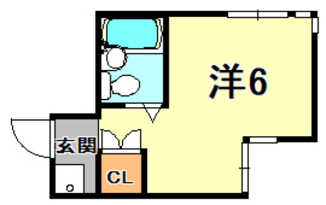 明石市東仲ノ町のマンションの間取り