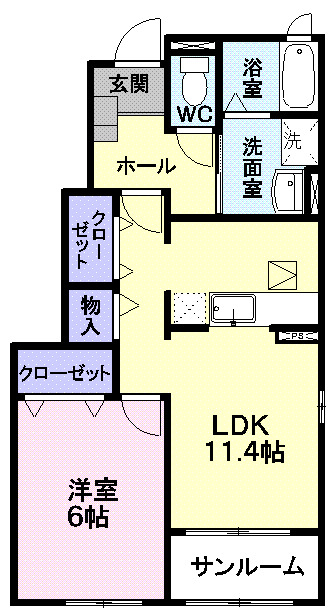 スリーアロー　Ｂの間取り