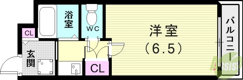 神戸市西区伊川谷町有瀬のマンションの間取り